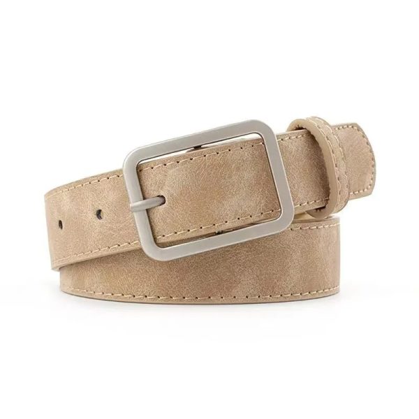 Retro Rectangular Buckle Belt