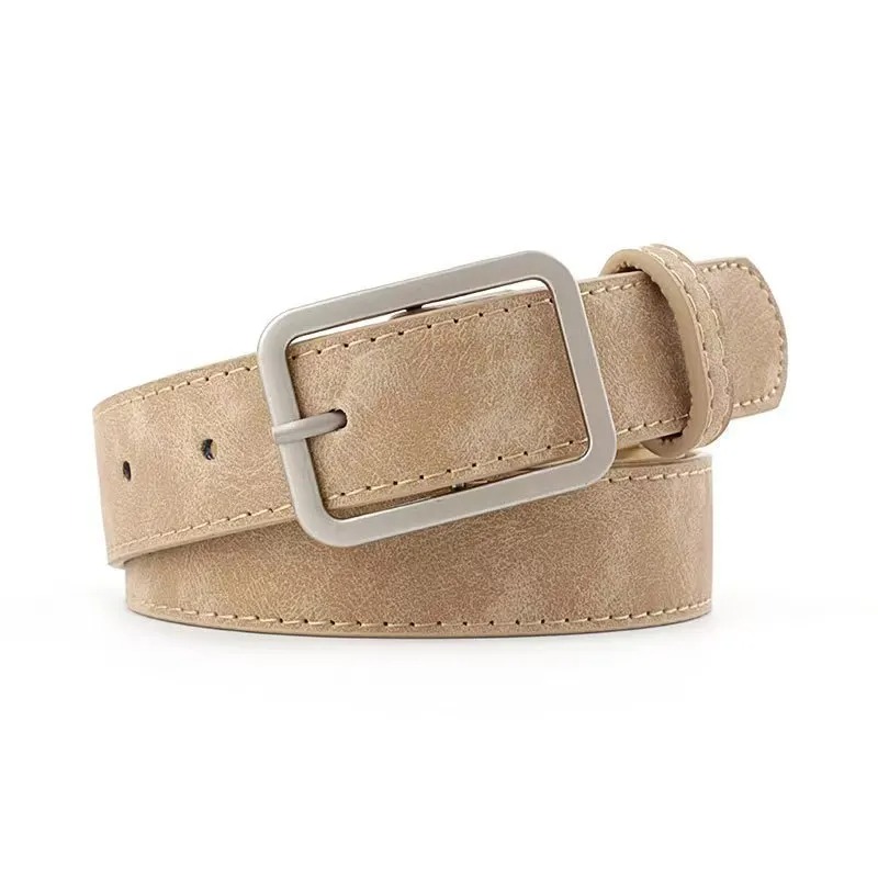 Retro Rectangular Buckle Belt
