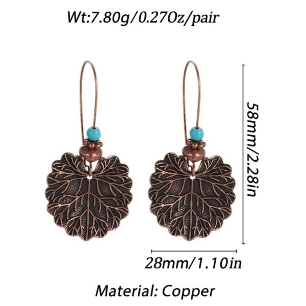 Vintage Geometric Hook Earrings