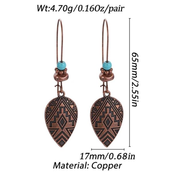 Statement Leaf Hook Earrings