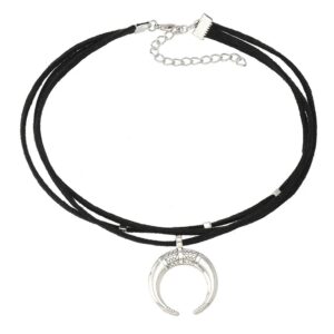 Woven Rope Cresent Necklace